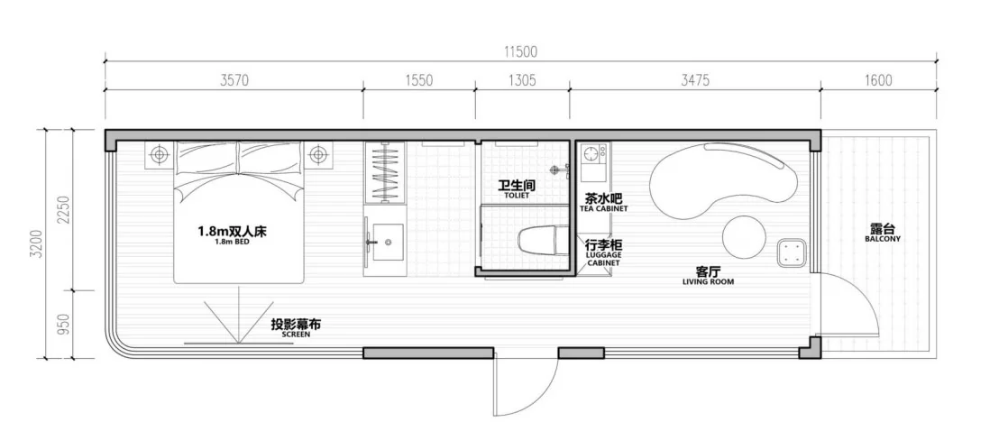 A-38A modular house floor plan