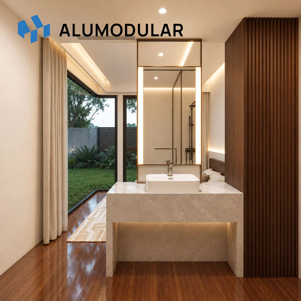 A-38A modular house vanity and bathroom interior