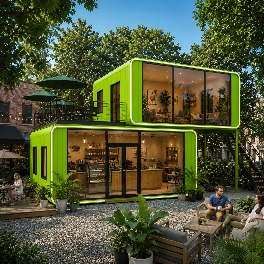 AG-160 two-level commercial modular building
